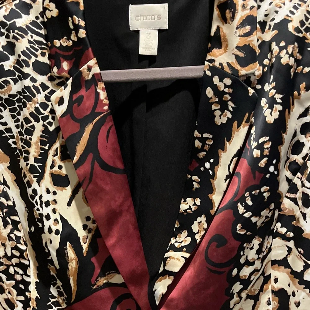 01. WOMENS CHICO’S 3/XL DETAIL JACKET - Picture 4 of 6